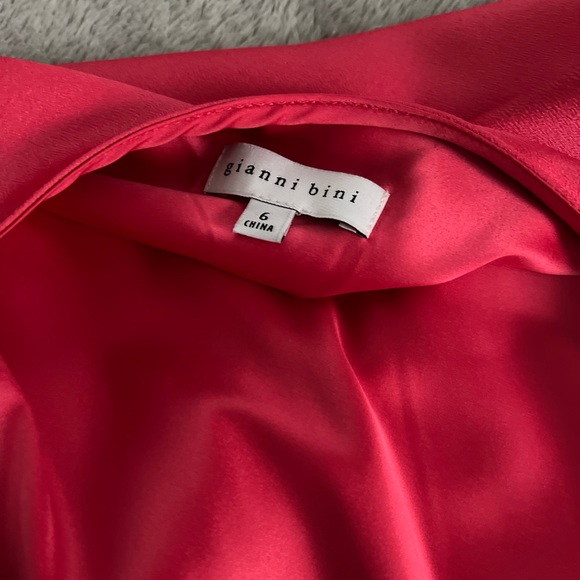 Coral Pink cowl neck backless dress. - Picture 5 of 5